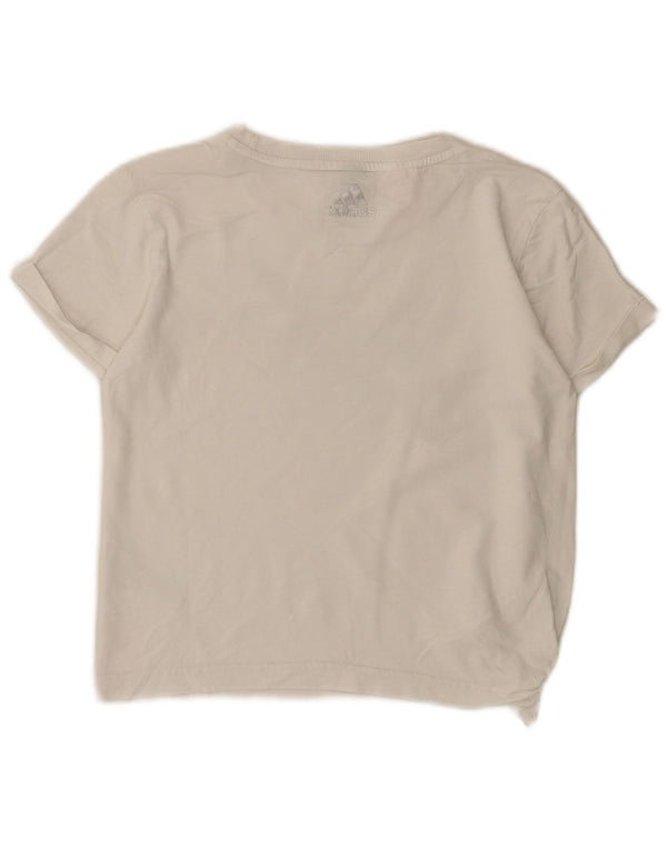Adidas Camiseta gráfica para niña 11-12 años Blanco Algodón
