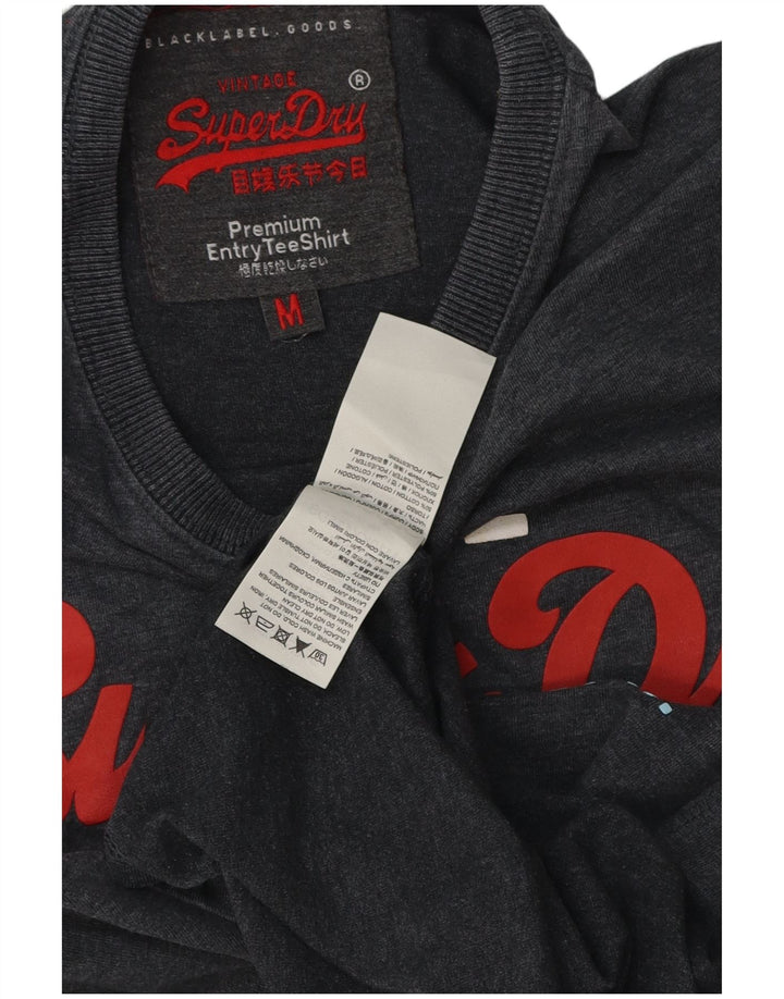 Superdry Camiseta Gráfica De Algodón Gris Medio Para Hombre
