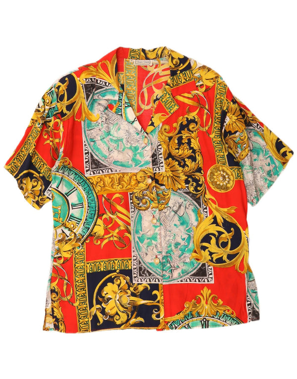 Giulia Galanti Camisa de manga corta para mujer UK 44 Mediana Multicolor