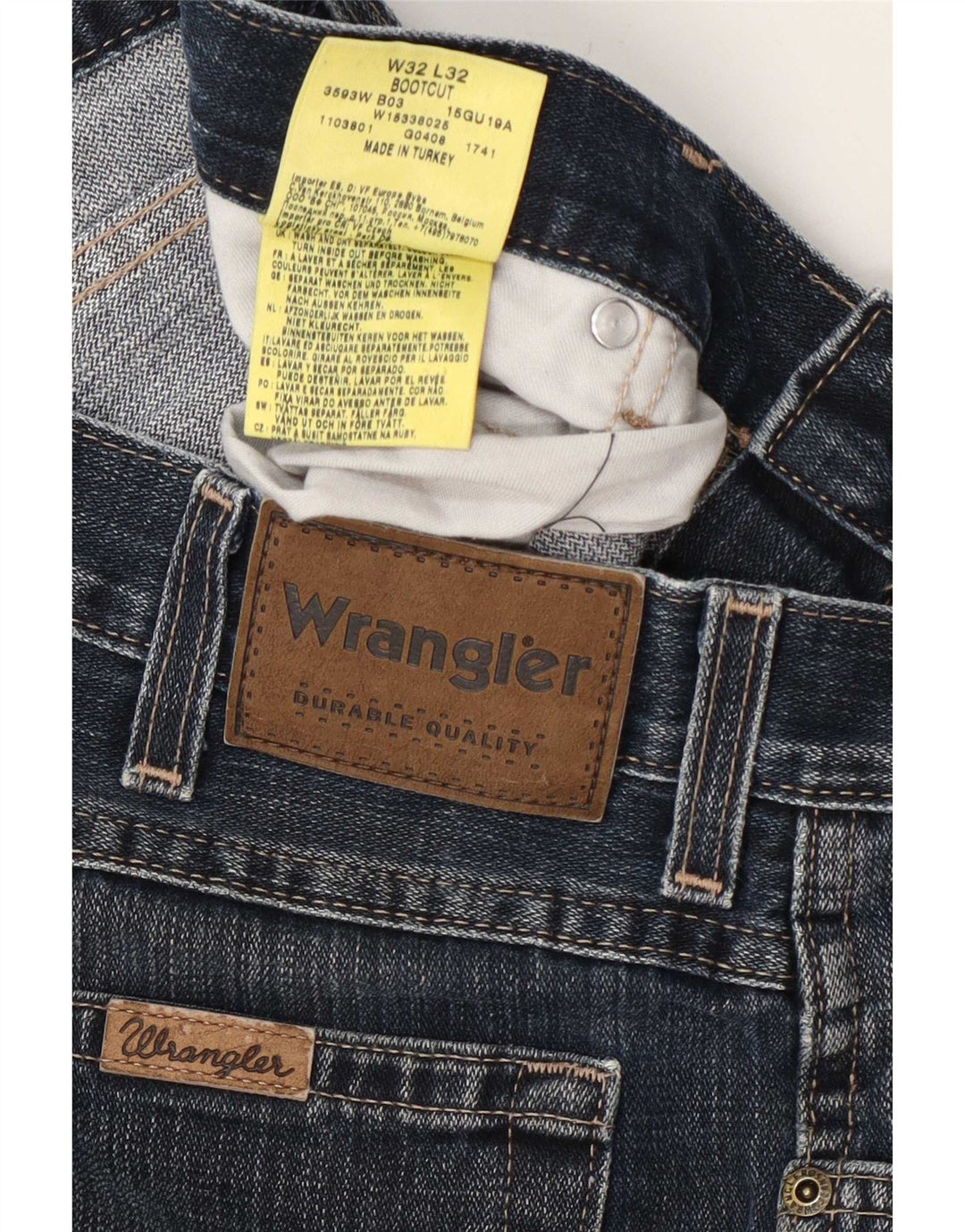 Wrangler Vaqueros Bootcut para Hombre W32 L32 Algodón Azul Marino