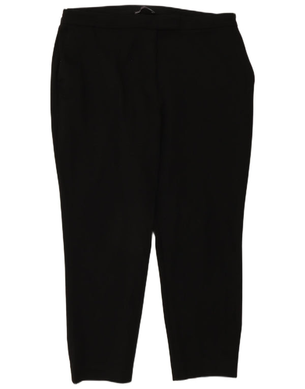 Marks & Spencer Pantalones cortos ajustados para mujer UK 20 2XL W40 L27 Negro