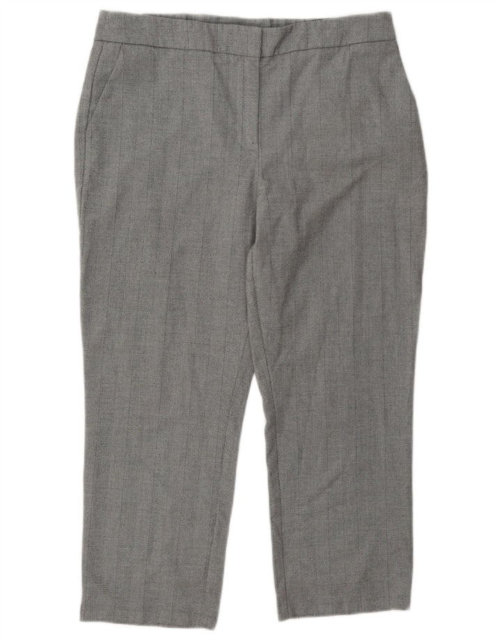 Marks & Spencer Pantalones cortos para mujer UK 40 Large W34 L24 Poliéster gris