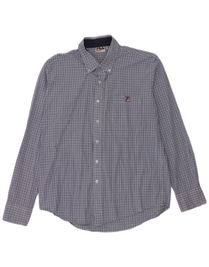 Camisa Fila Hombre XL Cuadros Azules