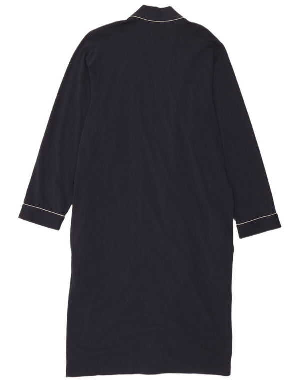 Hugo Boss Vestido tipo jersey extragrande de manga larga para mujer UK 10 Small Azul marino