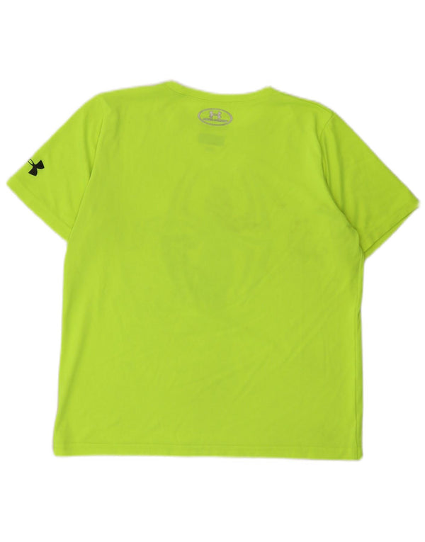 Under Armour Camiseta gráfica Heat Gear para niños 13-14 años XL Verde