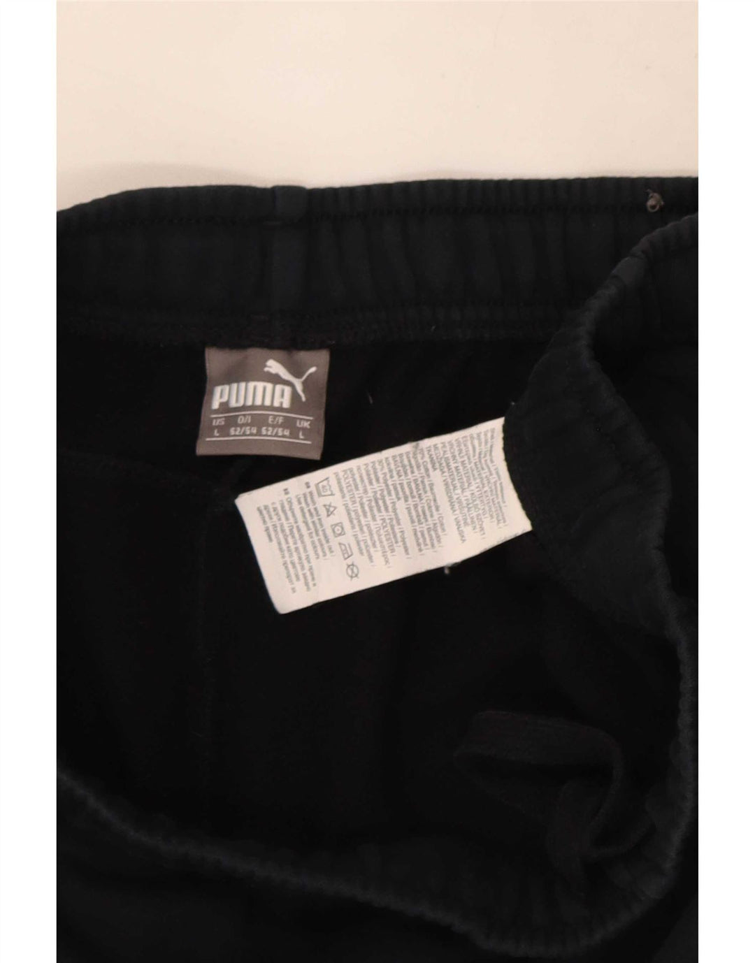 Puma Pantalones De Chándal Para Hombre Joggers Large Negro Algodón