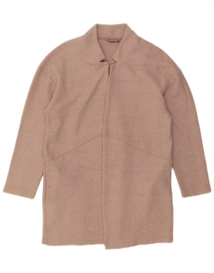 Marks & Spencer Abrigo abierto para mujer UK 44 Grande Poliéster rosa