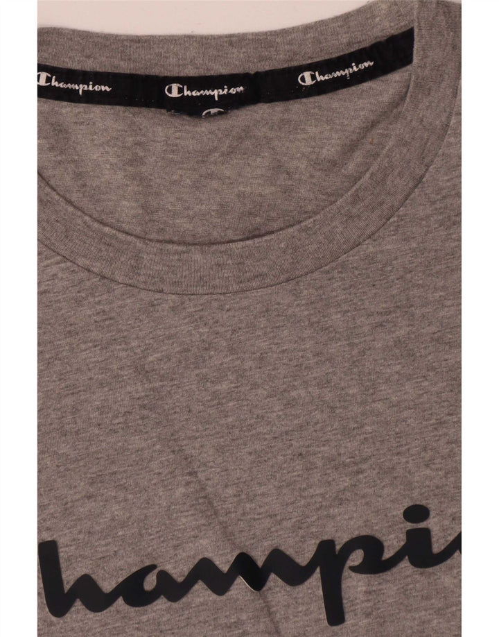 Champion Camiseta Gráfica Para Hombre Top Gris Medio