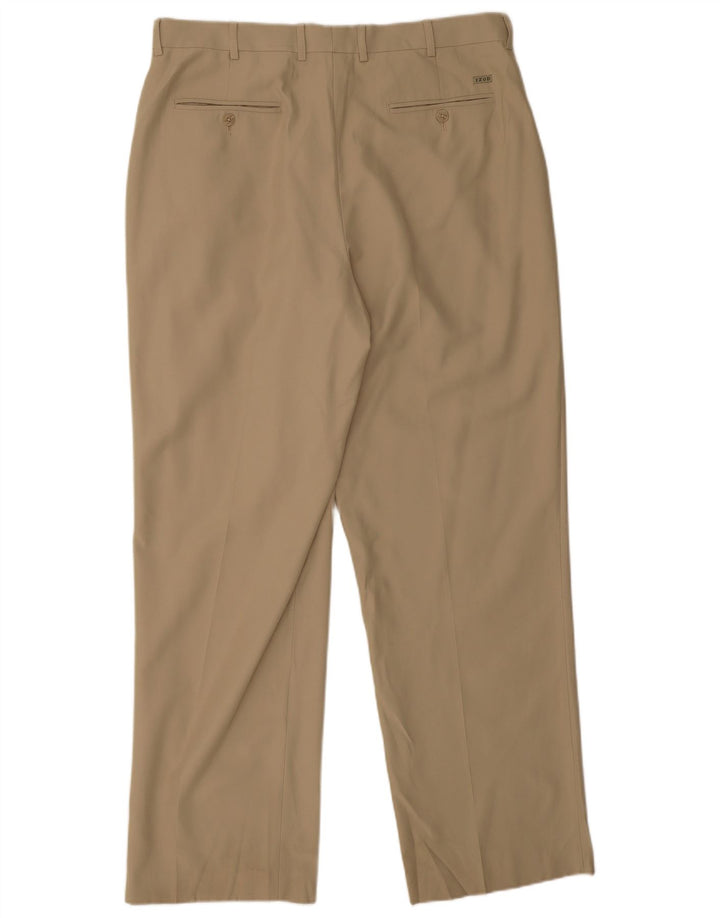Pantalón Chino Recto Izod Hombre W36 L32 Poliéster Beige