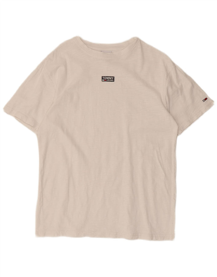 Tommy Hilfiger - Camiseta para hombre, talla pequeña, color blanco