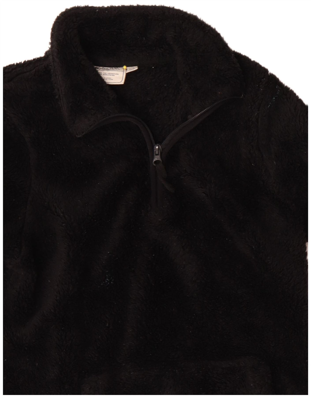 Mountain Warehouse Jersey de forro polar con cremallera y cuello para mujer, talla 40, talla M, color negro