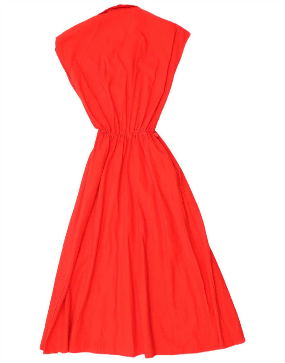Vintage mujer Maxi vestido Reino Unido 8 pequeño rojo