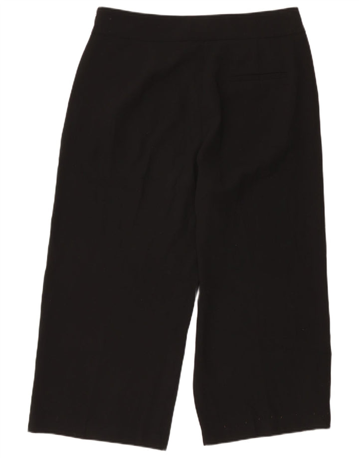 Marks & Spencer Pantalones Capri para Mujer UK 40 Large W34 L22 Poliéster Negro