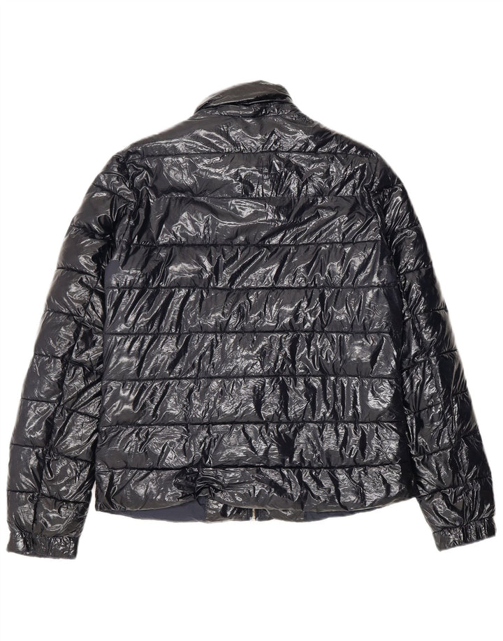 Tommy Hilfiger Chaqueta acolchada para mujer UK 10 Small Poliamida azul marino