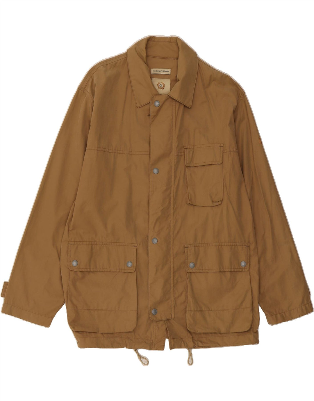 COTTON'S INDUSTRIES Mens Utility Jacket UK 42 XL Brown Vintage Cotton's Industries and Second-Hand Cotton's Industries from Messina Hembry 
