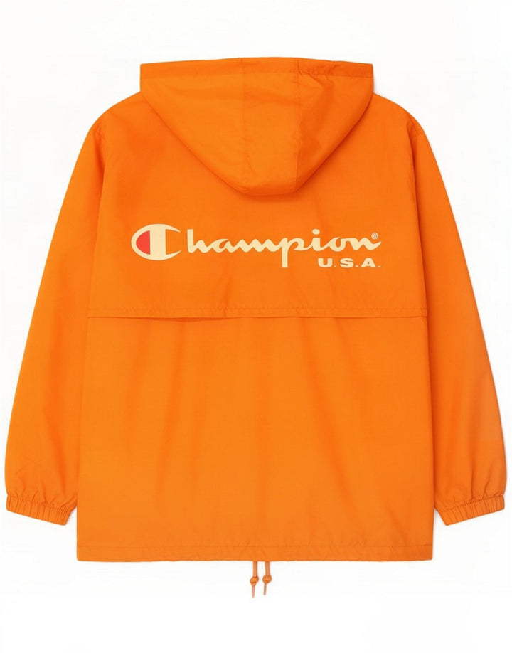 Chaqueta impermeable con capucha y gráfico Champion para niño 9-10 años Naranja Poliamida