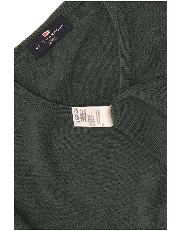 Marks & Spencer Jersey Azul Harbor con Cuello en V para Hombre Acrílico Verde Pequeño