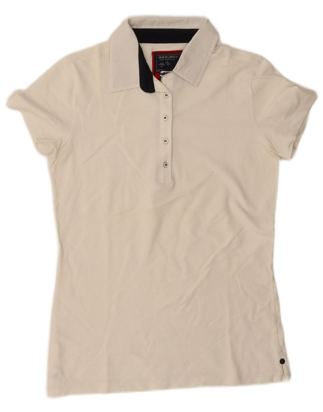 Woolrich Polo para mujer UK 44 Grande Blanco roto