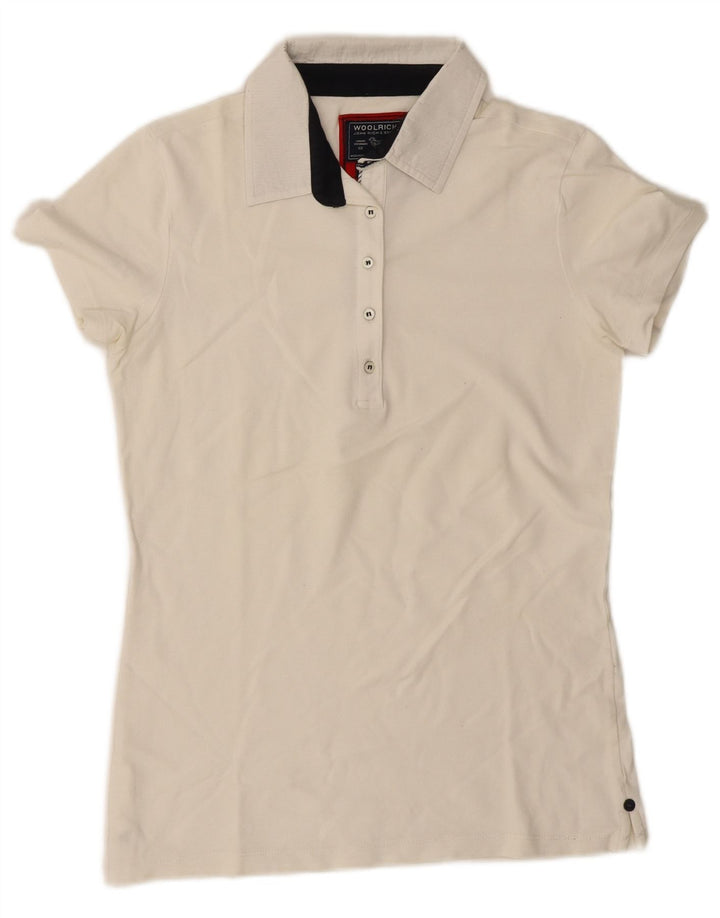 Woolrich Polo para mujer UK 44 Grande Blanco roto