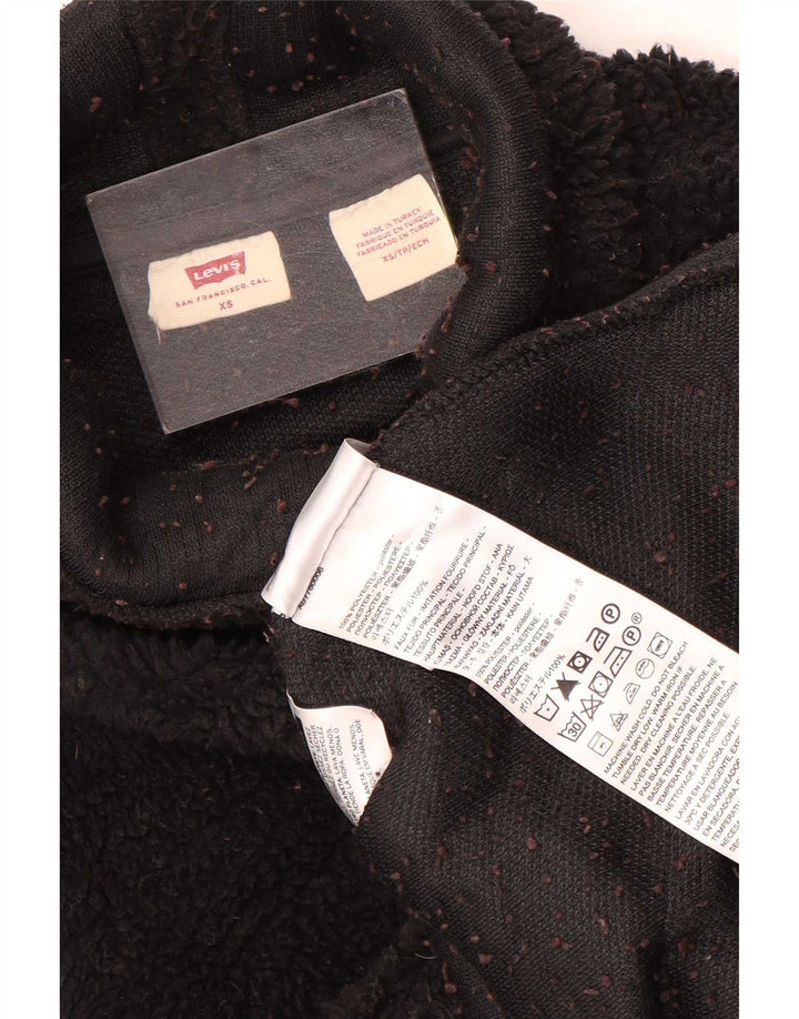 Levi's Jersey de forro polar extragrande para mujer UK 6 XS Poliéster negro