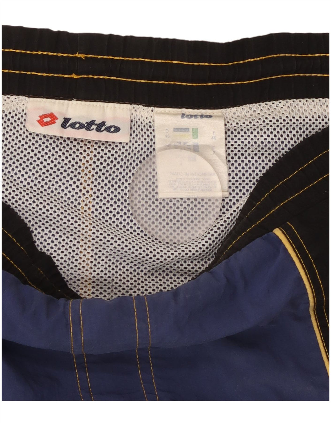 Bañador Lotto Hombre Gráfico IT 46 Small Azul Marino Colorblock Nylon