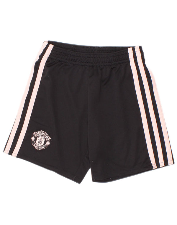 Adidas Pantalones cortos deportivos Manchester United para niños 4-5 años Negro Poliéster