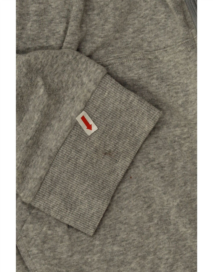 Calvin Klein Suéter con capucha y cremallera para hombre Algodón gris medio