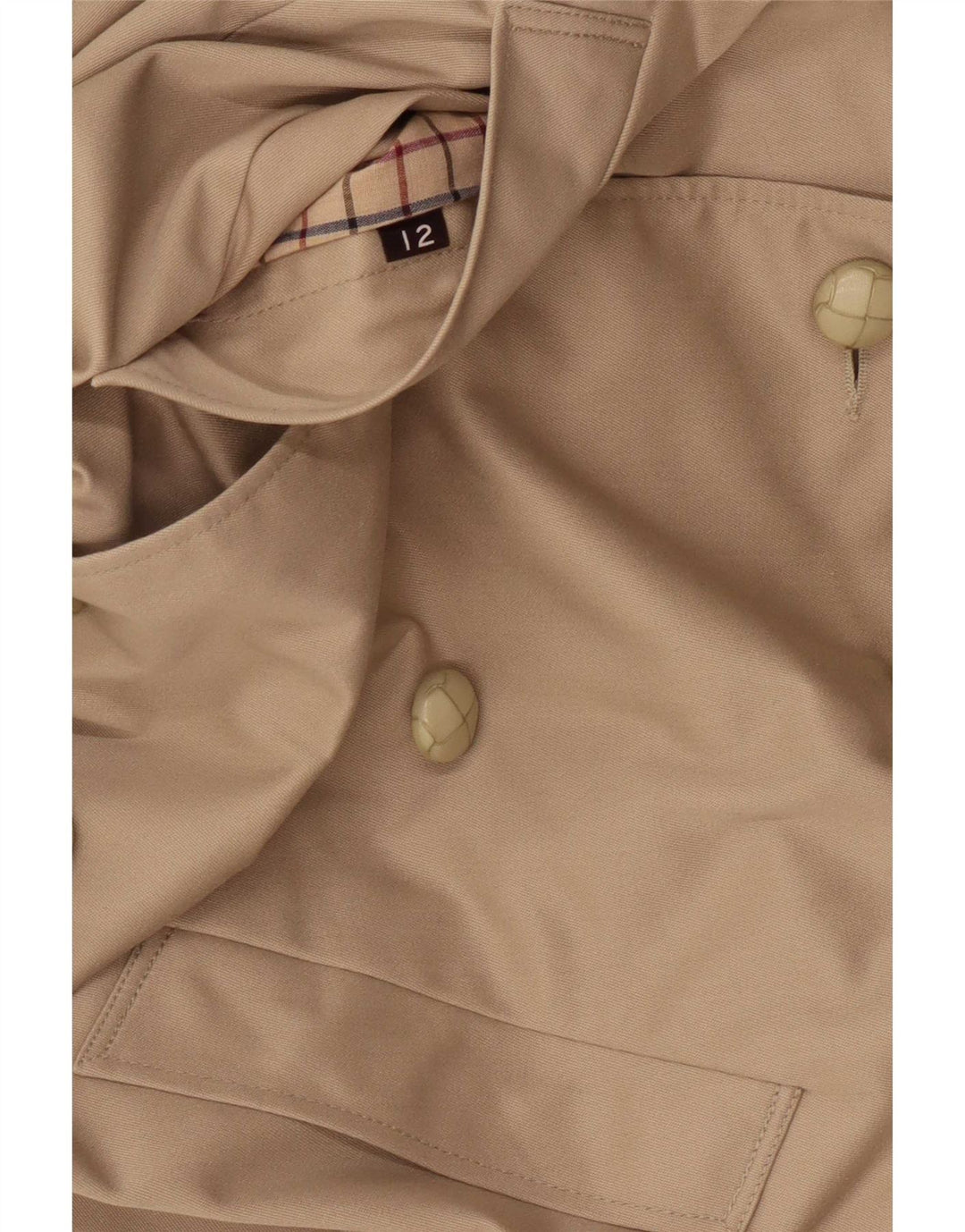 Dannimac Gabardina para mujer UK 12 Poliéster beige medio