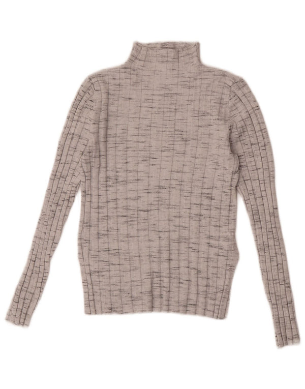 Topshop Jersey Petite con Cuello de Tortuga para Mujer UK 8 Small Gris Moteado