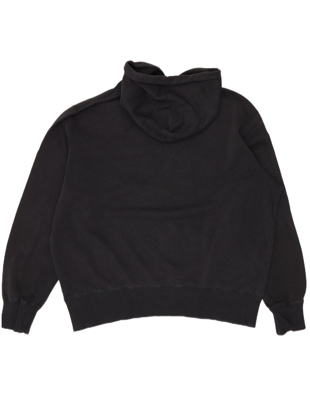 NIKE Jersey con capucha extragrande gráfico para mujer UK 40 XL Algodón negro