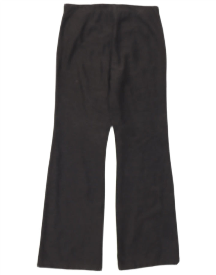 BENETTON Pantalones casuales con corte de bota para mujer IT 42 Medium W28 L29 Algodón gris