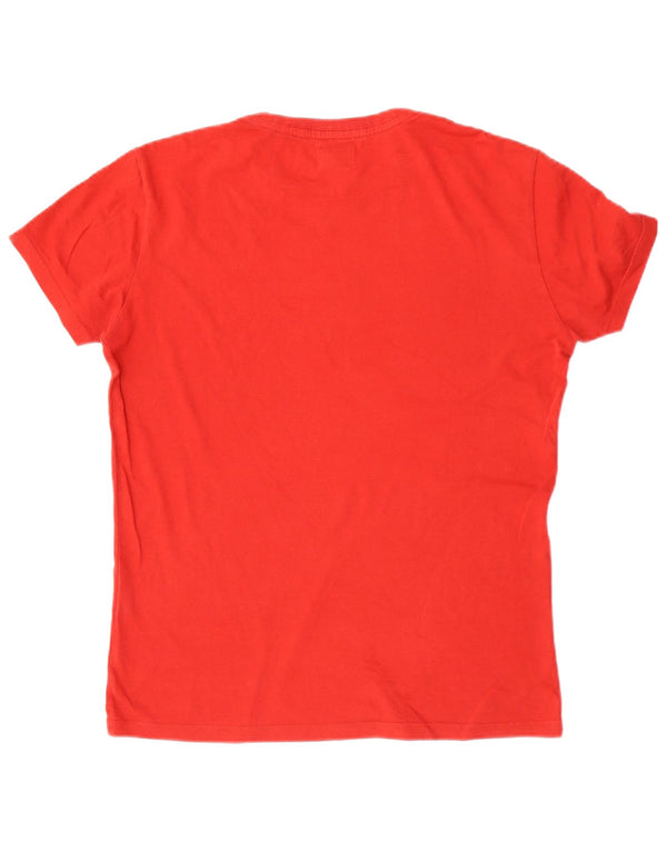 Replay Camiseta gráfica para hombre Top mediano rojo