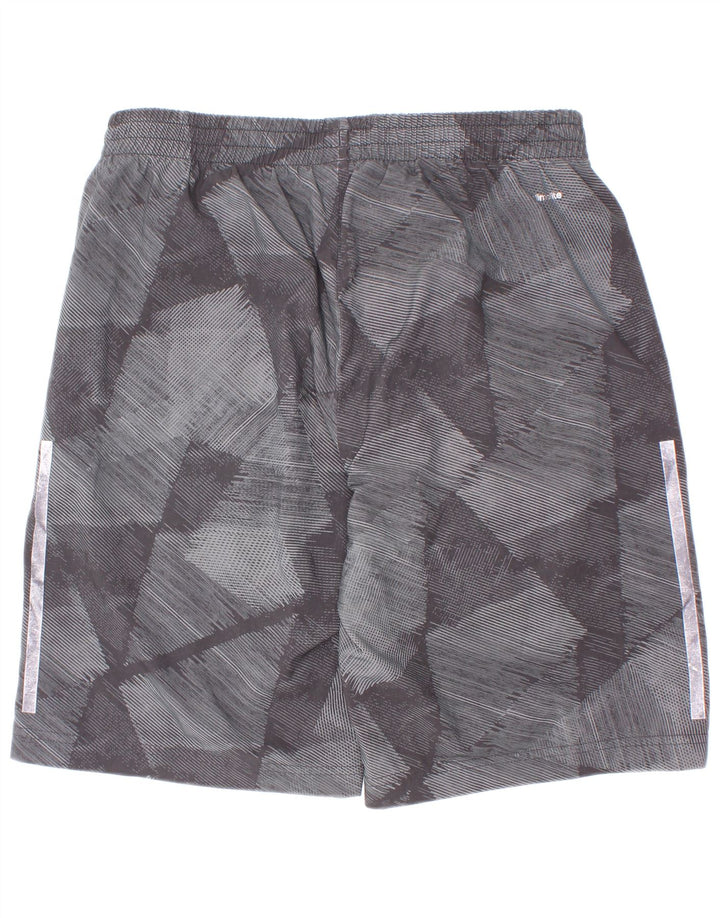 Adidas Pantalones cortos deportivos Climalite para niños 13-14 años Gris Geométrico Poliéster