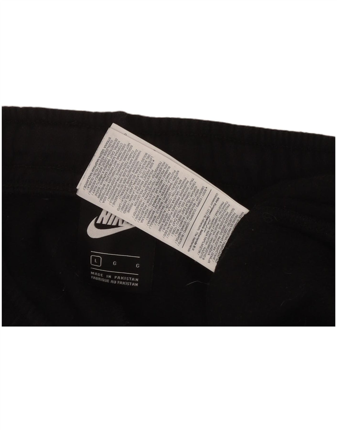 NIKE Hombre Pantalones de chándal con gráfico Joggers Large Black Cotton