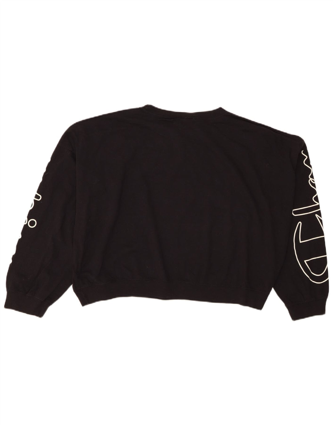 Champion Sudadera con gráfico extragrande para mujer, talla 44, talla M, color negro