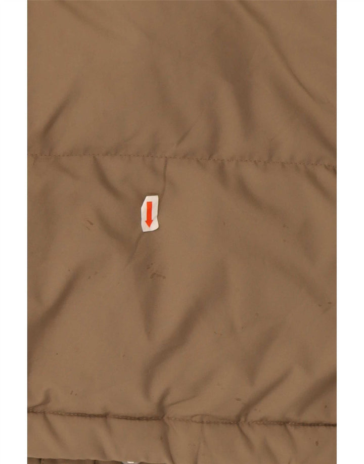 Ellesse Chaqueta acolchada para hombre UK 40 Large Beige Poliéster