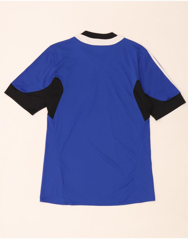 Adidas Camiseta Climacool para hombre UK 40/42 Medium Blue Colourblock