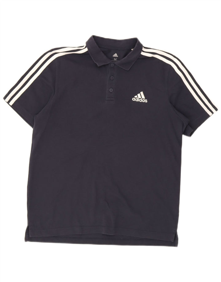 Polo Adidas Hombre Mediano Azul Marino Algodón