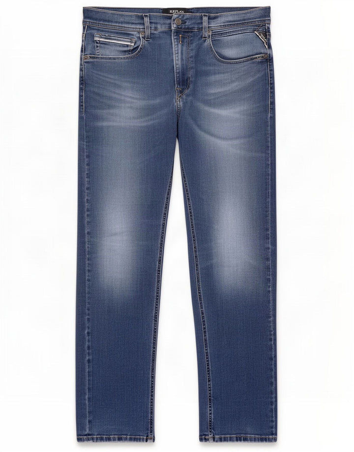 Replay Jeans rectos para hombre W30 L29 Azul