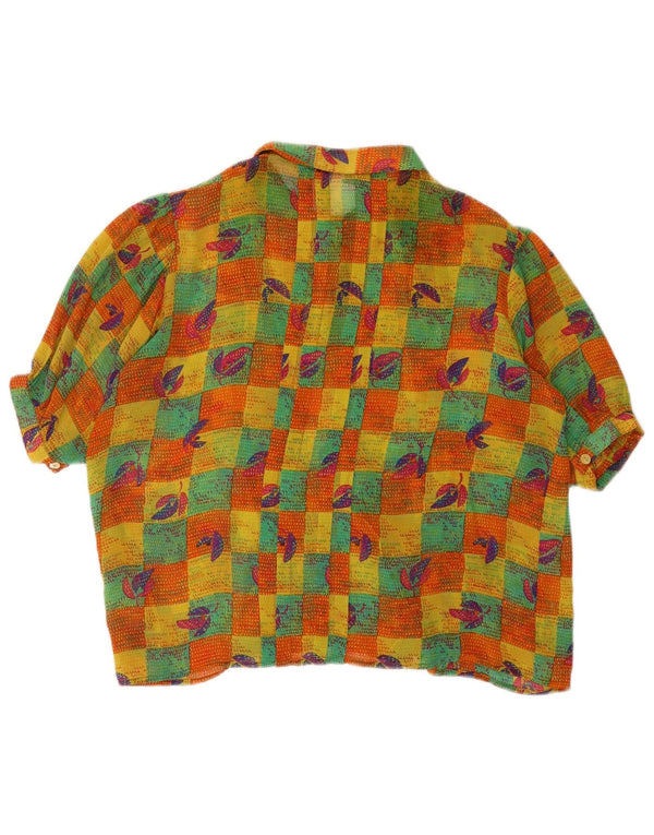 Blusa camisera de mujer VINTAGE IT 42 Patchwork multicolor medio