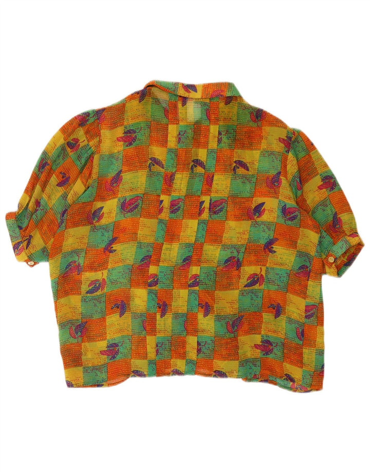 Blusa camisera de mujer VINTAGE IT 42 Patchwork multicolor medio