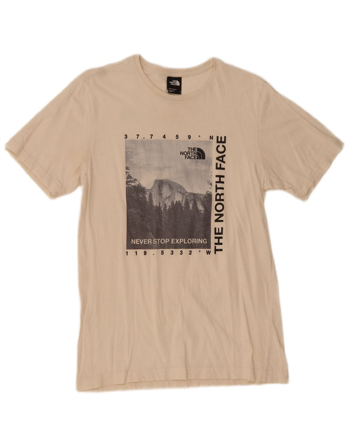 The North Face Hombre Camiseta Gráfica Top Small Blanco