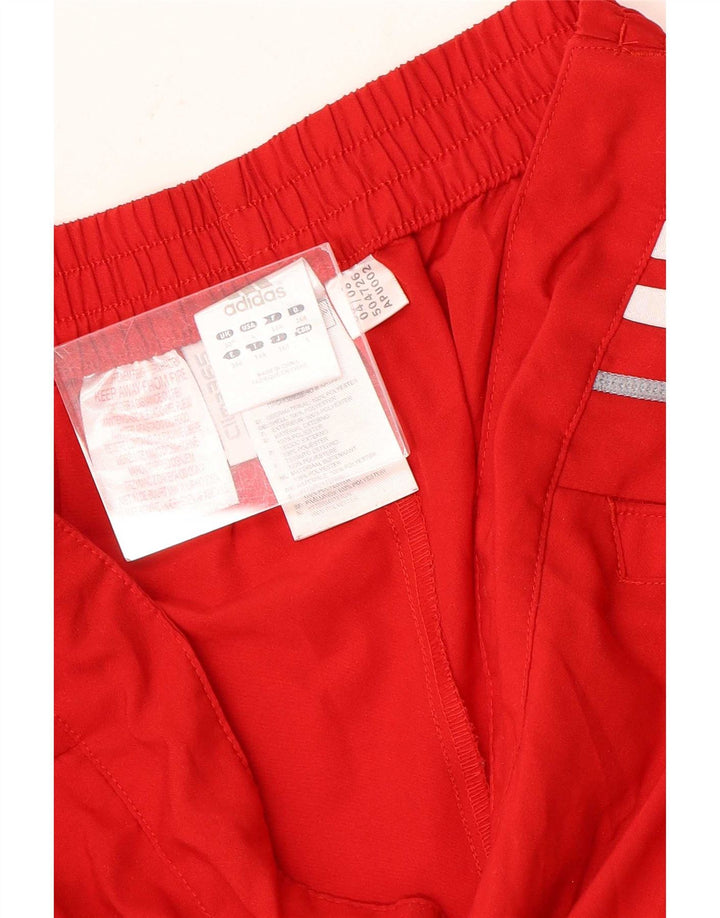 Adidas Pantalones cortos deportivos Climalite Graphic para niños 13-14 años Rojo Poliéster