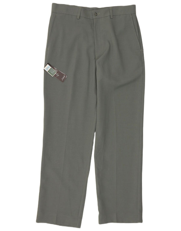 Farah Mujer Pantalones Casuales Rectos W34 L31 Poliéster Verde