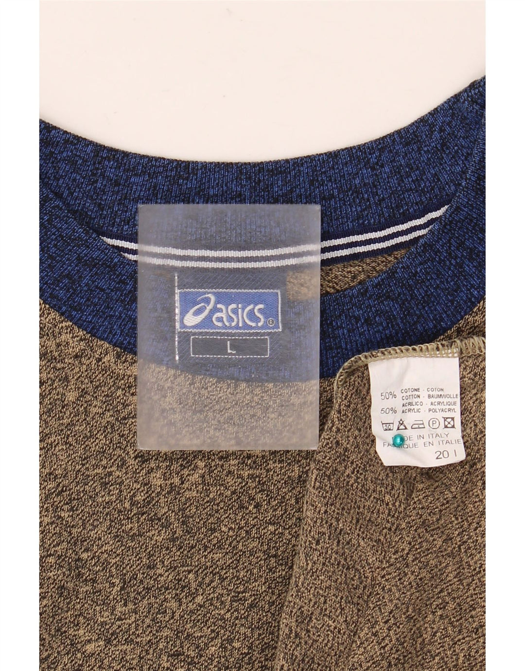 ASICS - Camiseta para hombre, talla grande, color marrón, algodón