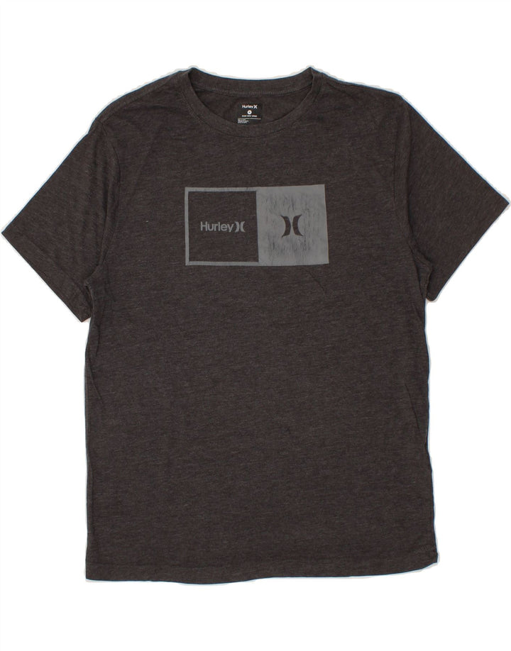 HURLEY Mens Graphic T-Shirt Top Medium Grey Cotton Vintage Hurley and Second-Hand Hurley from Messina Hembry 