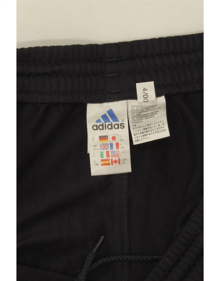 Adidas Pantalones de chándal para hombre UK 42/44 Large Negro Poliéster