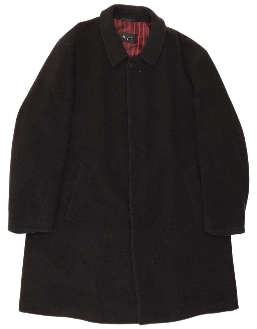 Abrigo Bugatti Hombre IT 48 4XL Lana Negra