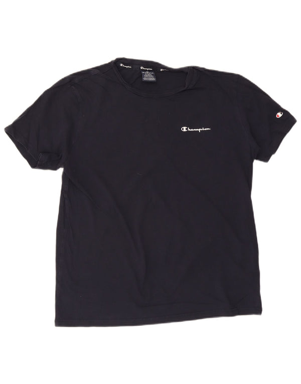 CHAMPION Camiseta para hombre Top Grande Azul Marino Algodón