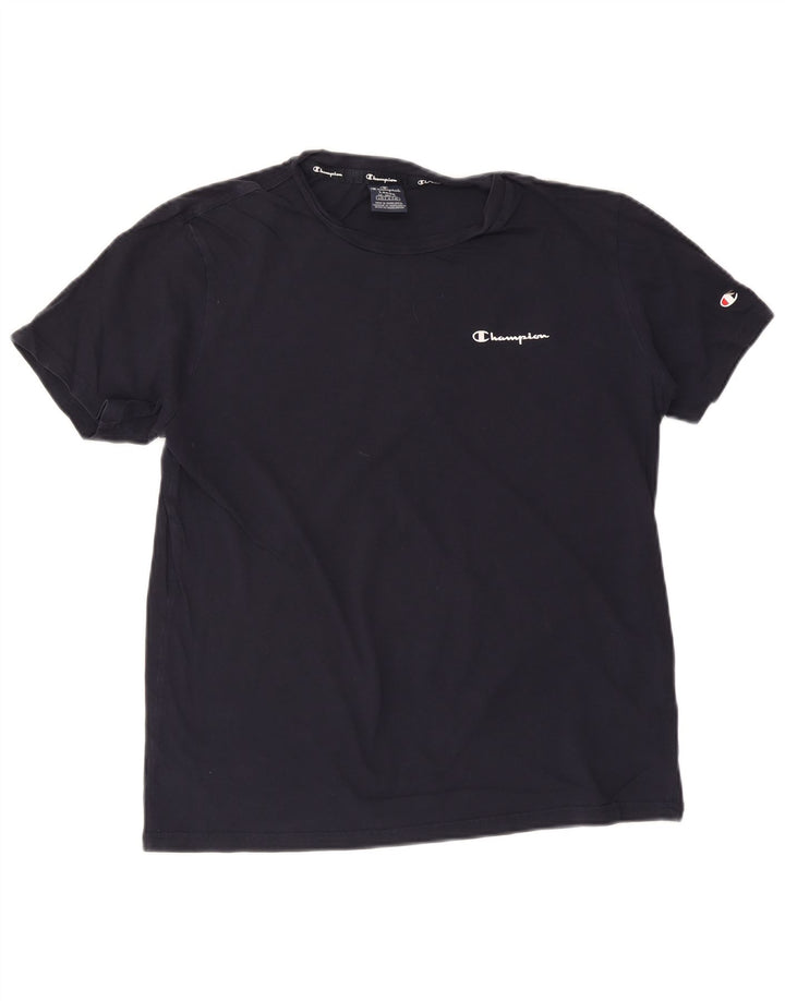 CHAMPION Camiseta para hombre Top Grande Azul Marino Algodón